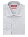 Gino Valentino Men's Dress Shirt Pure Cotton Spread Collar Barrel Cuff