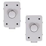 Two New Outdoor Weatherproof Wall Mount Impedance Matching Speaker Dial Volume Controls Switches 2OVCDG