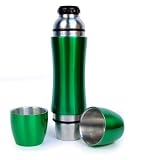 Wave 2 in 1 Large Green Vacuum Insulated Flask