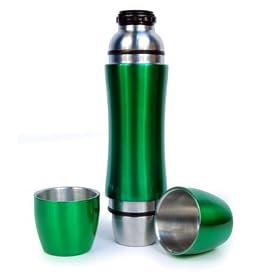 Wave 2 in 1 Large Green Double Mug Insulated Flask