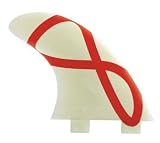 Sporting Goods : FCS M3 IFT Glass Flex Surfboard Tri-fin Set White/Red