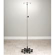 CLINTON STAINLESS STEEL,HEAVY DUTY IV POLES(NOT MRI COMPATIBLE) Six leg, SS, heavy duty w/6 hooks Item# IVS-704