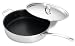 Gourmet Standard 12 Inch Tri-Ply Saute Pan with Excalibur Non Stick and Lid - AS11125