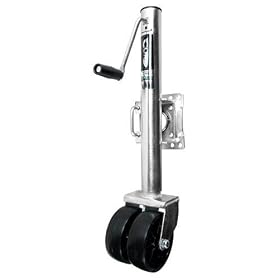 Curt Manufacturing G-1200 1200Lb Side Wind Marine Jack with Dual Casters