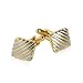 Gorgeous Gold and Silver Diamond Cufflinks with Presentation Box