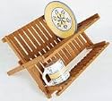 Lipper International 8813 Bamboo Folding Dishrack