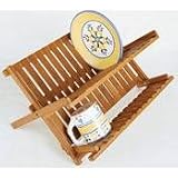 Lipper International 8813 Bamboo Folding Dishrack