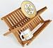 Lipper International 8813 Bamboo Folding Dishrack