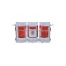 Impact 7578 Wire Basket, 4" Length x 13-1/2" Width x 4" Height, Silver Powder-Coated (Case of 100)