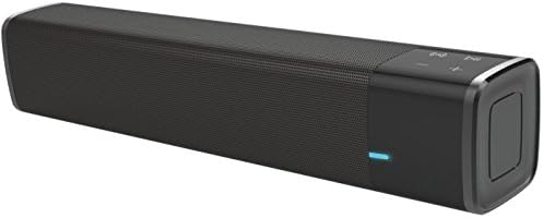 HomeBot NFC Bluetooth Speaker,Portable Wireless Speaker with Rechargeable Battery 4400mAh,Soul Stirring iSoundBar with built-in subwoofer,TF Card,USB,3.5mm Aux in and Speakerphone(Black)