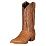 Ariat 3342 Men's Scottsdale R Toe Full-Quill Ostrich Cognac/Sunglow 10.5 D