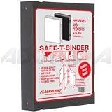 Adorama Archival Plastic Storage Binder Box with 3 'O'-Rings, Color: Black