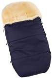 Kaiser 6510522 - Fu&szlig;sack f&uuml;r Marke Bugaboo Cameleon, Lammfell medizin, Farbe: marine