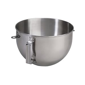 31hIKuBZQWL. SL500 AA300  KitchenAid 5qt Polished Stainless Steel Mixer Bowl with Flat Handle