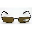Genuine Police Sunglasses with Shiny Gunmetal Frame and Brown Polarized Lenses. Model: S2929-584