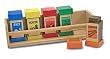 Melissa & Doug Deluxe Wooden Spice Rack Set
