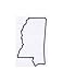 Mississippi State Stencil Made from White 4 ply Mat Board (5x7)