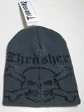 THRASHER（スラッシャー）／Skull Beanie スカル　ビーニー　ニット　グレー