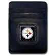 Pittsburgh Steelers Executive Leather Money Clip/Card Holder - NFL Football Fan Shop Sports Team Merchandise