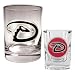 Arizona Diamondbacks Rocks Glass and Square Shot Glass Set  (Primary Logo)