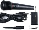 Matrix Pro Wireless Black Handheld Karaoke Microphone