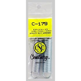 Century Spring #C-179 2PK 9 16 OD Extention Spring by CENTURY SPRING CORP