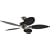 Hunter 23980 Bayview 54-Inch Five-Antique Dark Wicker/Antique Dark Palm Leaf Plastic-Blades-Ceiling Fan, Provencal Gold