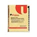 Made in USA 12 Tab Jn-dc Gold Pr Simul Leath Tab Dividers