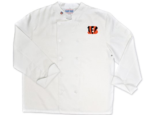 Tailgate 29 Chef NFL Cincinnati Bengals Classic Chef Coat (X-Large)