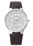 Skagen Men's 331XLSL1 Steel Brown Leather Multi-Function Watch