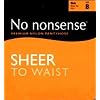 No-Nonsense Sheer To Waist Premium Nylon Pantyhose Black B (6-Pack)