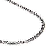 Titanium 3MM Curb Necklace Chain