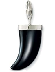 Thomas Sabo Tooth Black Charm, Sterling Silver