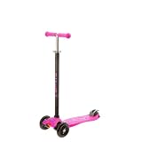 Maxi Micro T bar/マキシー・マイクロ Pink/ピンク(新色!)（キックボード・キックスケータ）（6才～11才）(子供たちに大人気！!) スイスデザイン、 多数の賞を獲得, SG 規格製品安全基準合格品. 配送無料無料キャンペーン実施中！