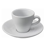 Produkt-Bild: 6 dickwandige Espressotassen Italia aus wei&szlig;em Porzellan