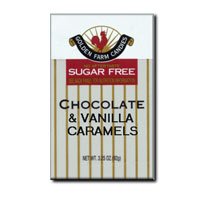 Golden Farm, Sugar Free Caramels, Vanilla Chocolate - 3.25 Oz Pack, 6 Packs by GOLDEN FARM CANDIES.