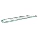 Rubbermaid FGQ44900 Hygen Microfiber Single-Sided Fringed Dust Mop, 52" Length x 9" Width x 0.5" Height, Green