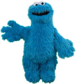 Childrens Toyshop  Toys : Plush Cookie Monster Full Body Puppet 27"