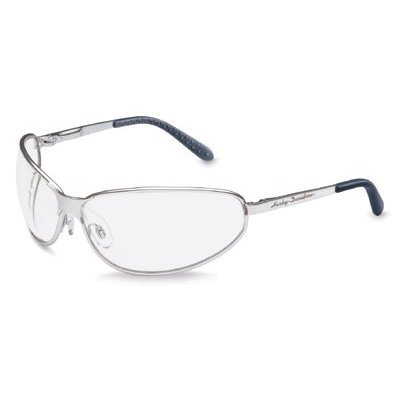 Harley Davidson HD501 Safety Glasses, Aluminum Clear