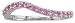 14KW Pink Sapphire Wave Stacking Band