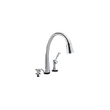 Delta 980T-SD-DST Pilar Single Handle Touch Activated Pull-Down Kitchen Faucet With Soap Dispenser