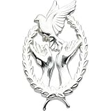 CleverEve's Sterling Silver 21.50X13.25 mm Remembrance Lapel Pin