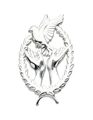CleverEves Sterling Silver 21.50X13.25 mm Remembrance Lapel Pin