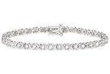 1 Carat Diamond 10K White Gold Bracelet