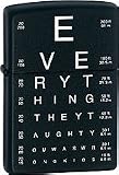 Zippo Eye Chart Pocket Lighter