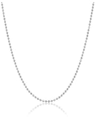 14k Gold 0.9mm Diamond-Cut Bead Chain Necklace