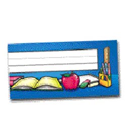 School Tools Name Plates (flat) by Teacher Created Resources