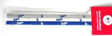 Los Angeles Dodgers Elastic Headband - 3 Pack