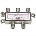 InstallerParts 4Way 2.5GHz Satellite Splitter DC Power Pass