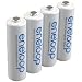 SANYO eneloop 4 Pack AA NiMH Pre-Charged Rechargeable Batteries